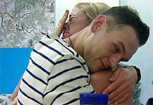 Chantelle and Preston hugging in ultimate big brother 2010